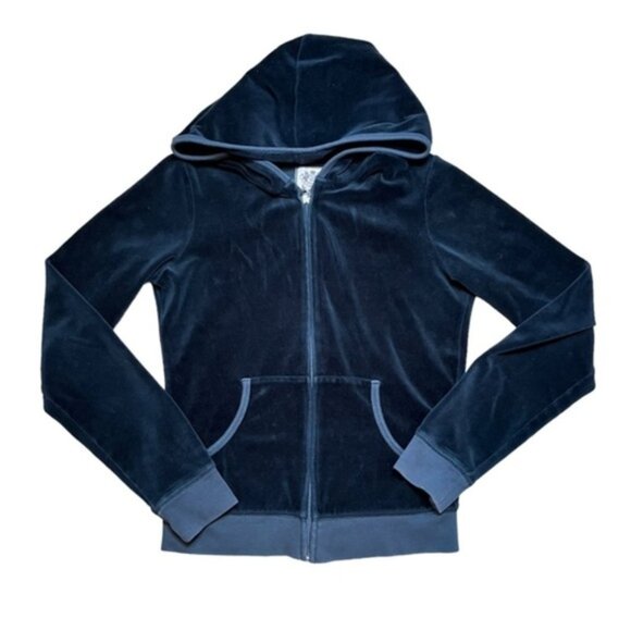 Juicy Couture Y2K Full Zip Sweater Hoodie Women Size Medium - Picture 2 of 9
